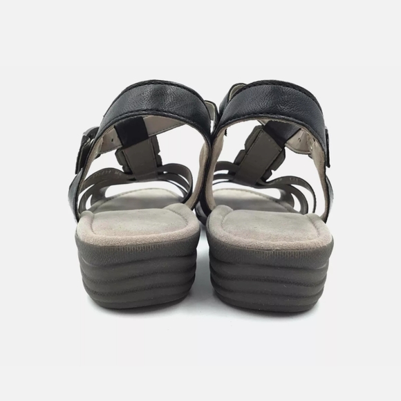 Gabor 24558 T-Strap black tuscan leather Sandals Size 8.5 new and inoriginal box - Picture 4 of 7